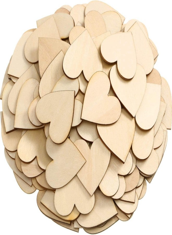 Cliths 2-Inch Wooden Hearts for Crafts, 100 Pcs Heart Shaped Wood Sheets, Christmas Wood Decorations for Tree, Blank Unfinished Wood Ornaments for Wedding, Wooden DIY Christmas. - Image 1